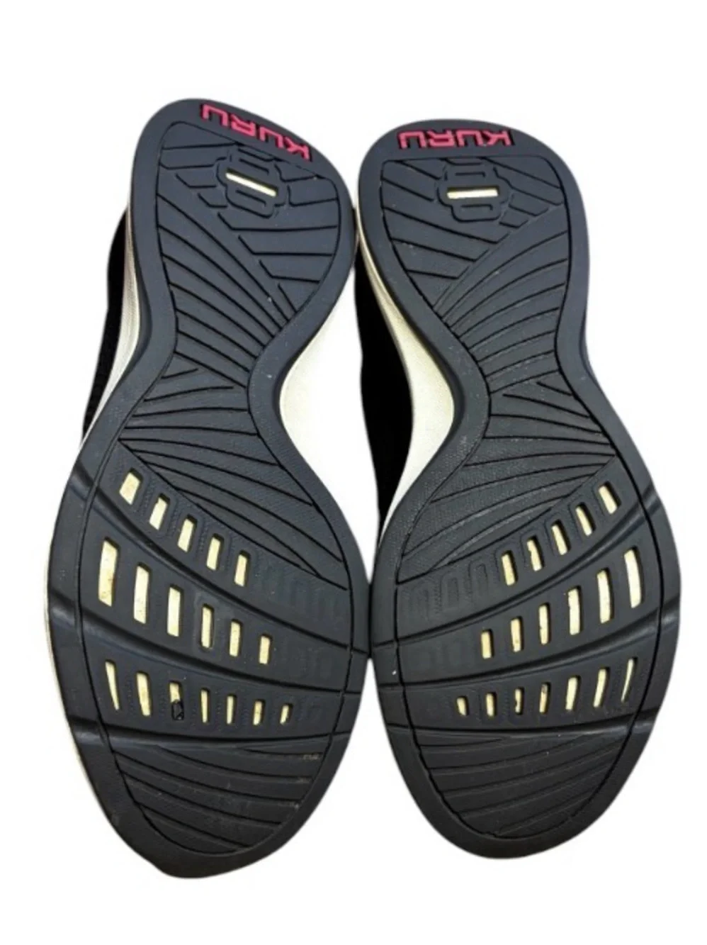 Kuru Stride Slip On Sneaker Shoes Black Pink Knit Women 10 Orthotic Comfort Walk